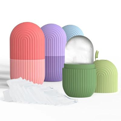 Silicone Face Ice Mold Skin Care Beauty Ice Facial Roller Face Massager Ice Trays Ice Globe Balls Beauty Lifting Contouring Tool