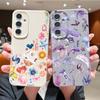 Trendy Ocean Style Whale Pattern Case For Samsung S26 S25 S24 Ultra S23 S22 S21 FE A15 A16 A17 A35 A36 A37 A54 A55 A56 A57 5G Leather Texture Cover