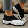 Fashion Summer Women Fashion Vulcanized Sneakers Platform Solid Color Flat Ladies Shoes Casual Breathable Wedges Ladies Walking Sneakers