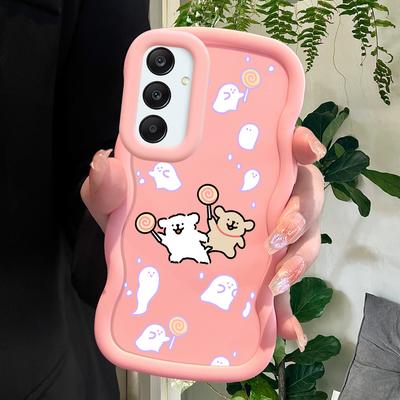 Cute Cartoon Puppy Soft Phone Cover for Samsung Galaxy A52 A73 A12 S24 Ultra 5G S23 S22 S21 S20 FE Wave Edge Shockproof Protective Rubber Case