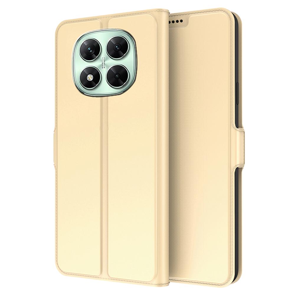 For Xiaomi Redmi Note 14 Pro 5G/Poco X7 5G Case Shockproof TPU Inner Shell Leather Phone Cover Card Slot