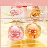 Fun Adorable And Cream Bear Sofa Keyring Colorful Acrylic Keychain Gifts For