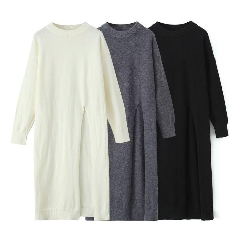 Kaslead New Arrival Women's Clothing Fashion Style Fashion Minimalist Fall and Winter Thickened Set Knitting Dress