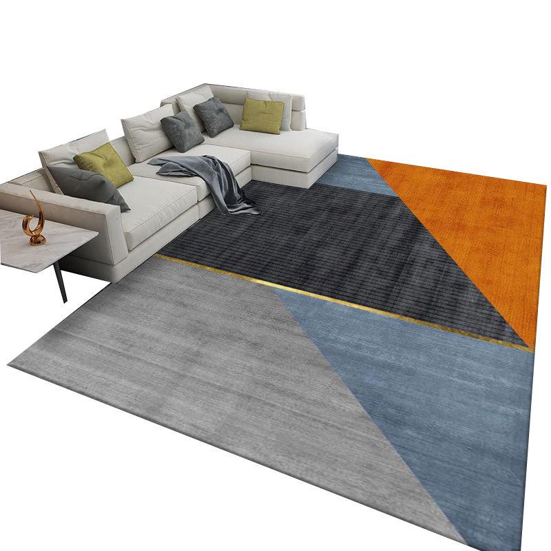 Nordic Modern Luxury Sofa & Coffee Table Set with High-End Carpets and Full-Cover Bedroom Mat