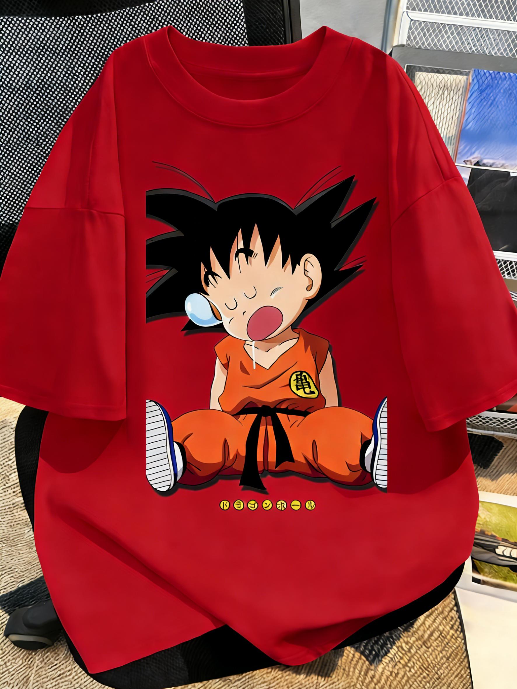 

Plus Size Dragon Ball Summer Anime Cartoon Printed Men WomenT Shirt Casual Parent Child Tops Fashion Street Wear Harajuku Y2K S