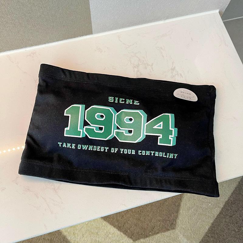 

Летняя корейская версия облегающего короткого жилета с вышитыми надписями и нагрудной подкладкой без косточек для женщин One size