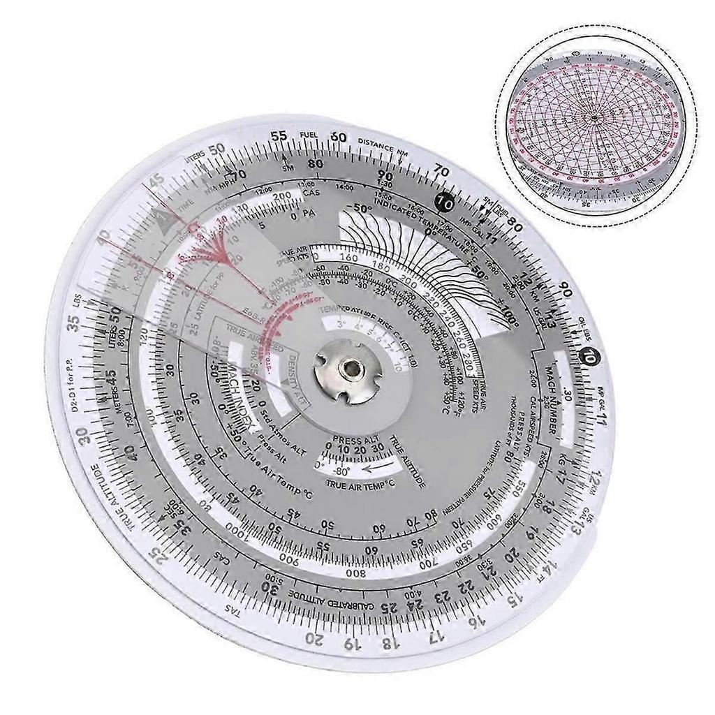 Fluglineal - Aviatik-Plotter Rechenschieber für Flugtraining Navigation