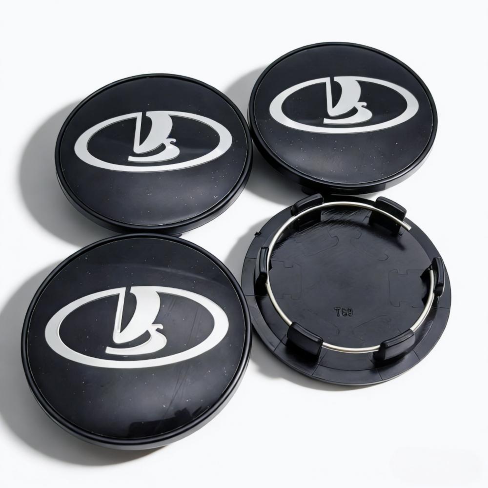 

4pcs 69mm ( Clips 56mm ) LADA Logo Emblem Badge Car Wheel Center Caps Wheel Hub Dust Cover Rim Hubcaps Replace Car Accessories LADA Badge&4pcs T69 Wheel Caps