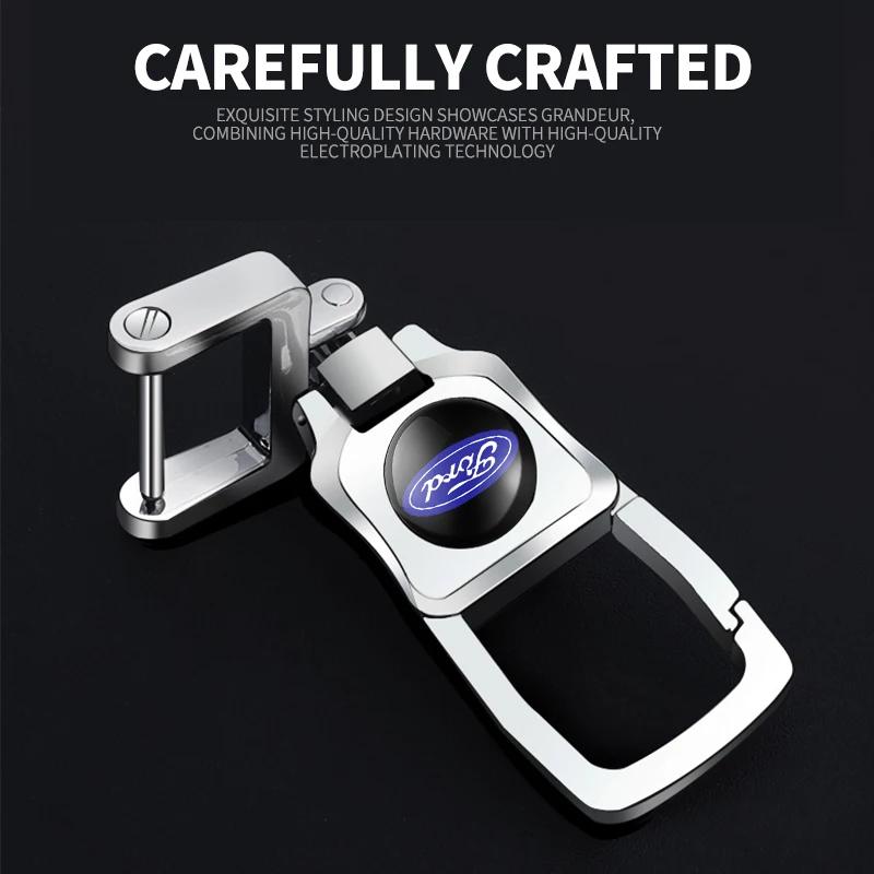 Hot Car Keychain Strong Carabiner Shape Keychain Vintage Key Chain Ring For Ford Focus ST Ranger Mondeo Kugo Ecosport Fiesta Kug