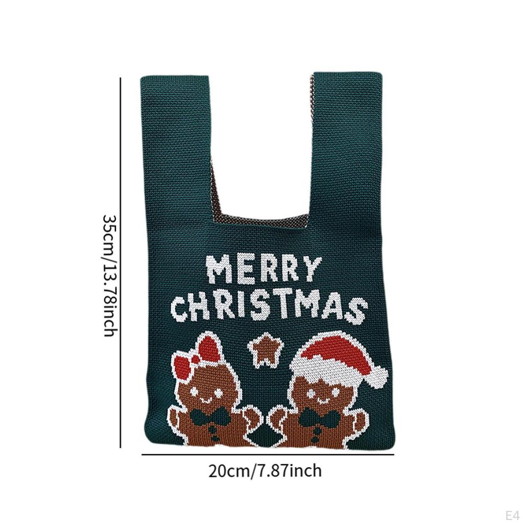 Christmas Wristlet Bag Cute Women Wrist Knotted for Valentines Party