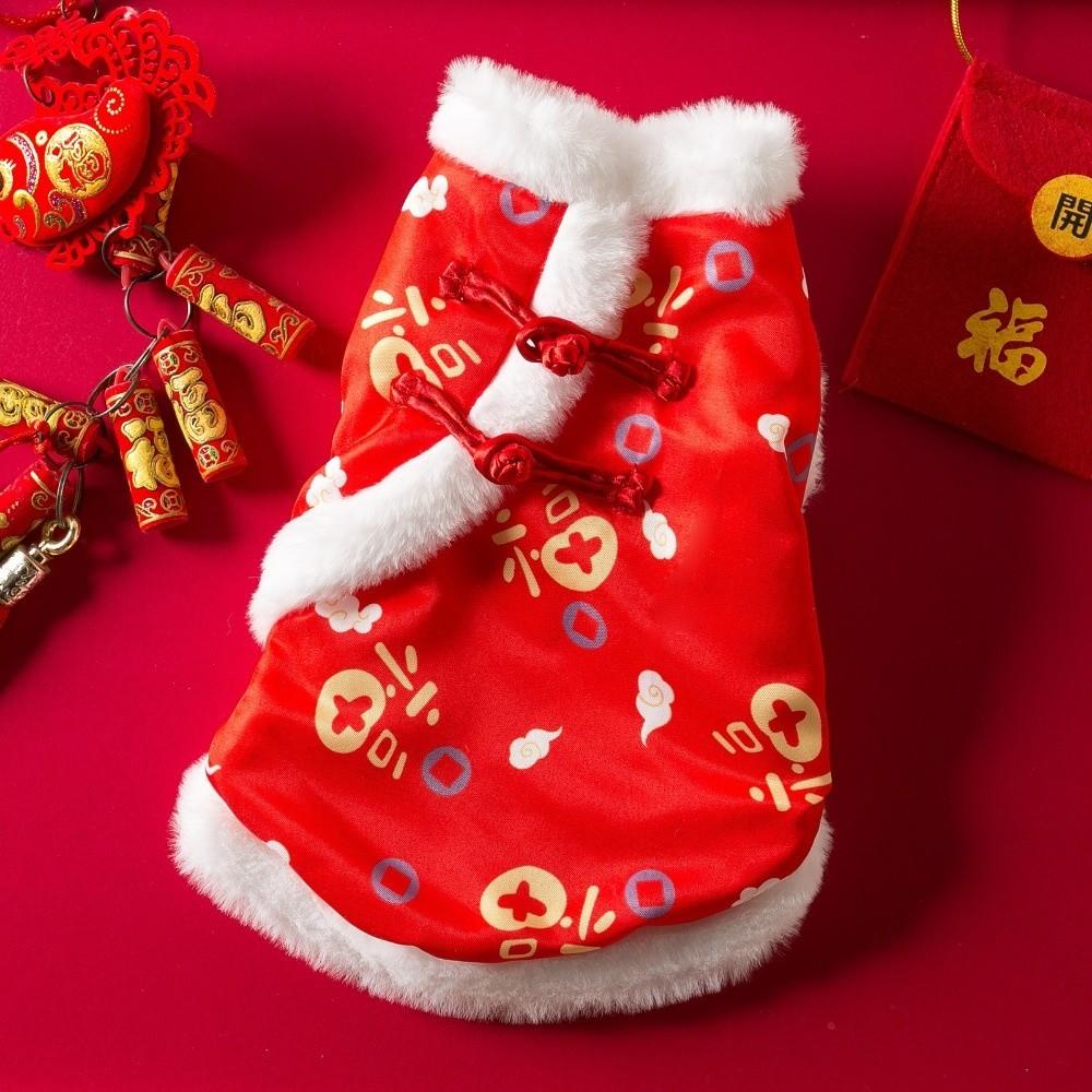 Schal Haustier Tang Anzug Knotenknopf Katze Mantel Welpenkostüm Hundeweste Frühlingsfest