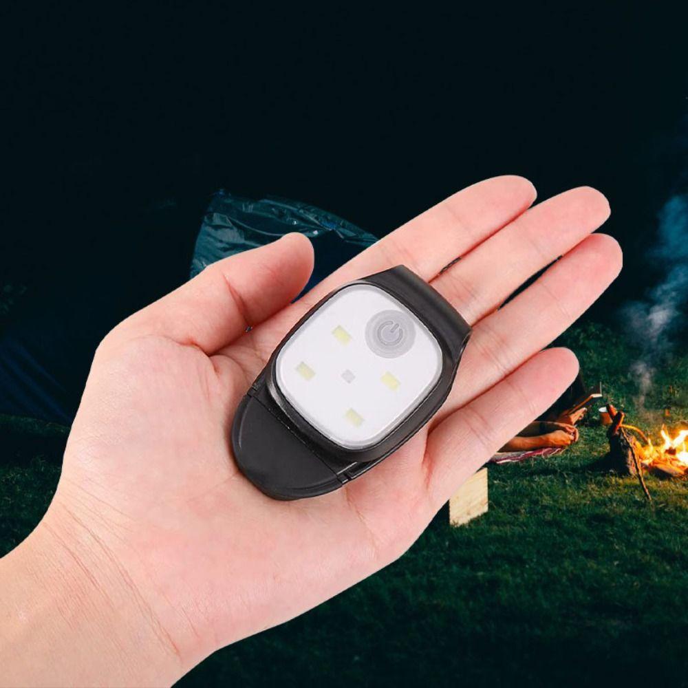 4 Lighting Modes Clip on Lamp for Cap USB Rechargeable Safety Warning Light  Emergency Use