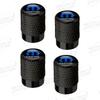 AUM1 Aluminum For Mopar Performance Logo Ram Charger Chrysler Cherokee 4pcs Car Decor Wheel Tire Valve Caps Stem Cover Accessories