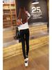 2023 Korean Women’s Velvet Slim-Fit Nine-Point Warm Leggings for Autumn & Winter