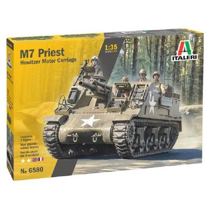 Italeri - maquette char m7 priest howitzer motor carriage |italeri|6580| 1:35 maquette char promo - ref : 11696