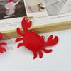 Stilvoller Pu-Leder Sommer Strandstil Schlüsselanhänger Meeresbewohner Taschenanhänger Hummer Krabbe Tasche Zubehör