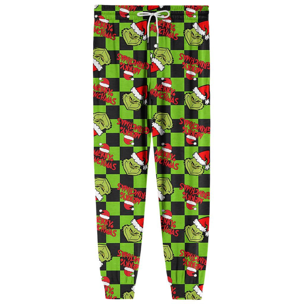 Pánské ležérní kalhoty se stahovací šňůrkou, kapsami a manžetami, domácí spací kalhoty