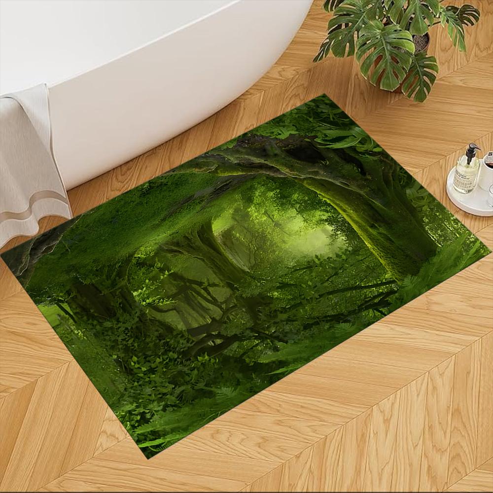 Mystic Forest Pathway Non-Slip Home Carpet Design for Office Decor Living Room Bedroom Gift