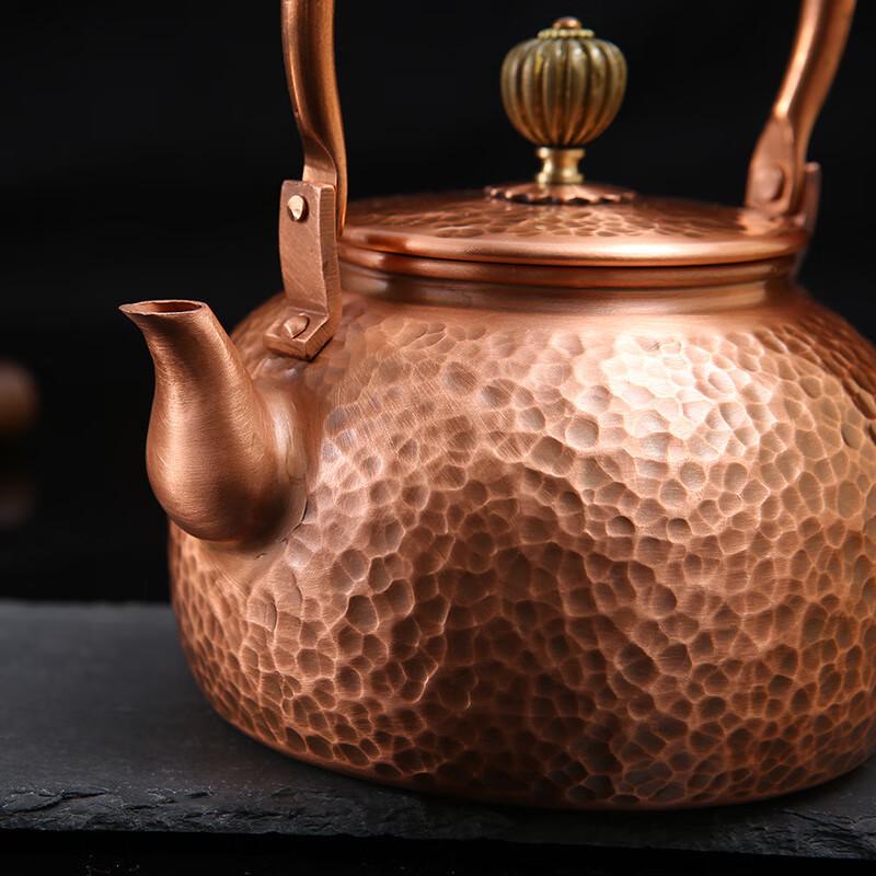 Compact Retro Purple Copper Tea Pot
