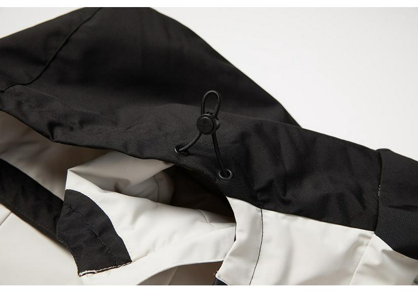 Trendy Spring & Fall Splash-Proof Hooded Jacket for Couples - Street Style Outdoor Casual Wear