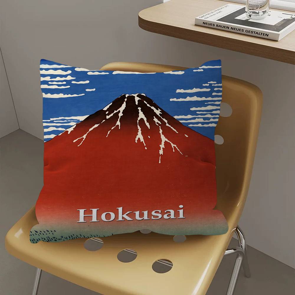 Anime K-Katsushika H-Hokusai Cushion Cover Pillowcase Upholstery Sofa Throw Pillow Home Decor Pillowcas