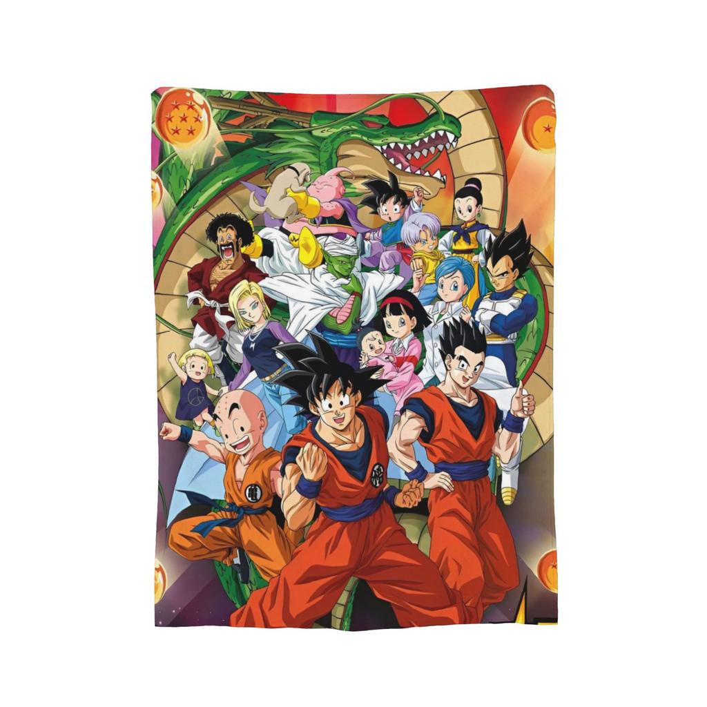 Japanese Anime DBZ Blankets Plush Throw Blanket Summer Air Conditioning Portable Soft Warm Bedsprea,