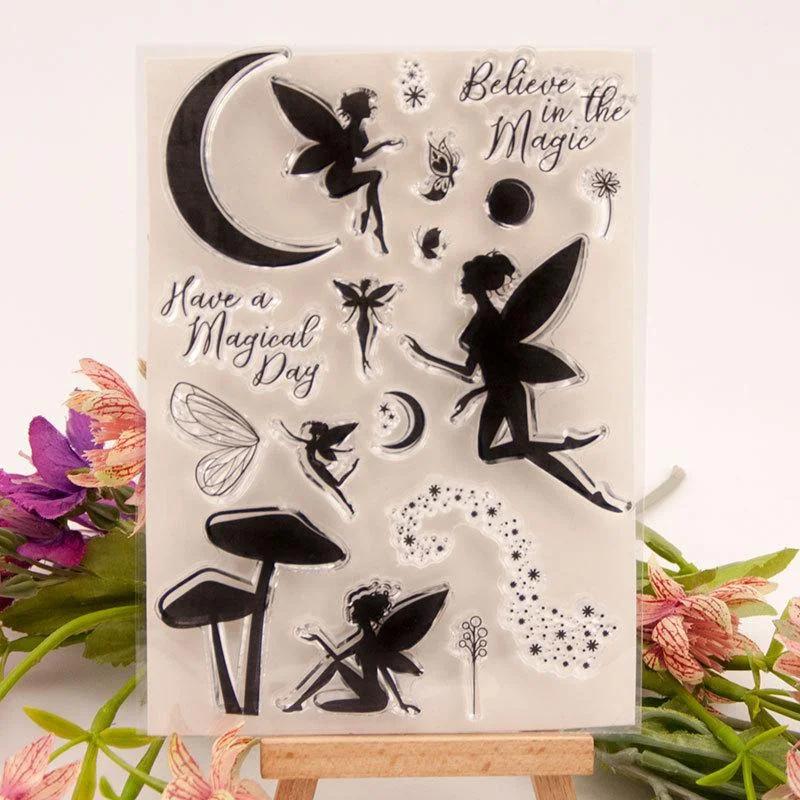 Fairy Metal Embossing Cutting Dies and Stamps for Scrapbooking Hand-In DIY Album Decoration Card.