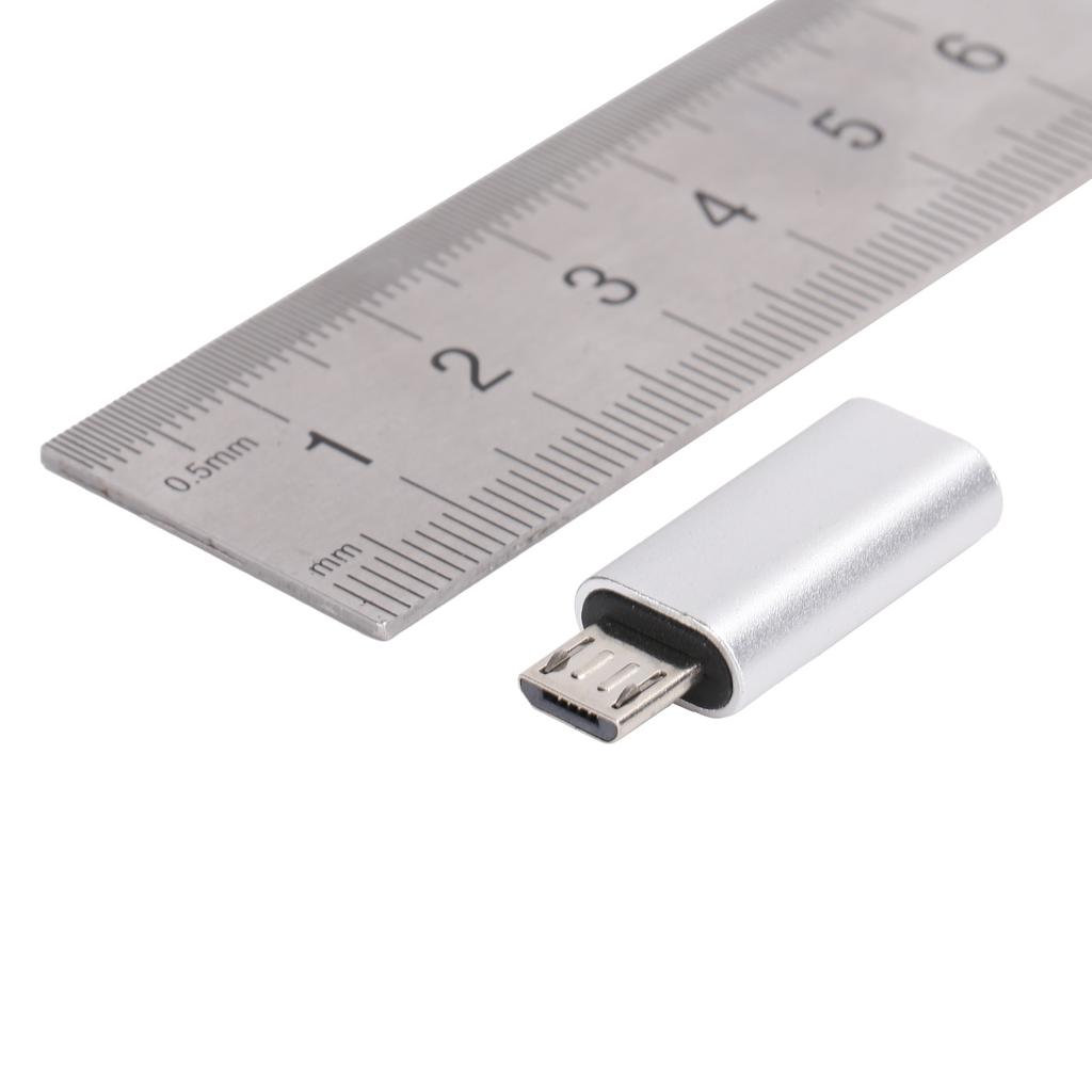 TypeC Adapter Converter Female To   Male Mobile Phone Data Line USB Charging(Black )