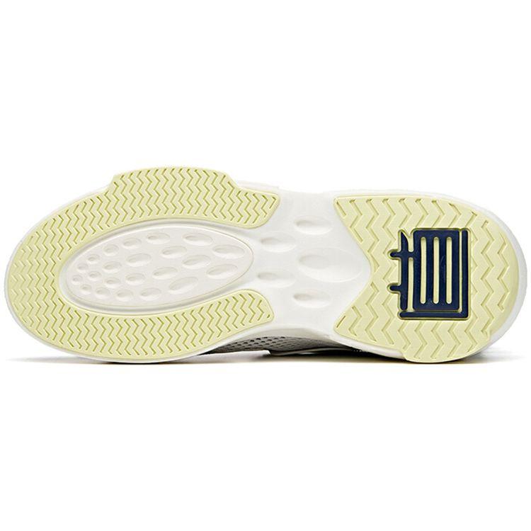 Anta Dominator Durable Breathable Low-Top Skate Shoes Men Skate Shoes White Gray 112028086-1