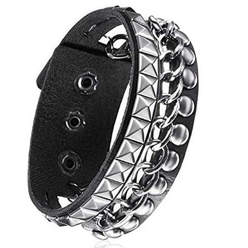 1 Set Punk Bracelet Studded Wristband Unisex Punk Bracelet Fashion