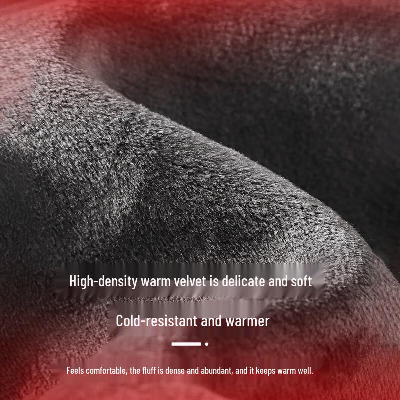 Zhenweis Men's Winter Fleece-Lined Heavyweight Waffle Knit Tapered Jogger Pants