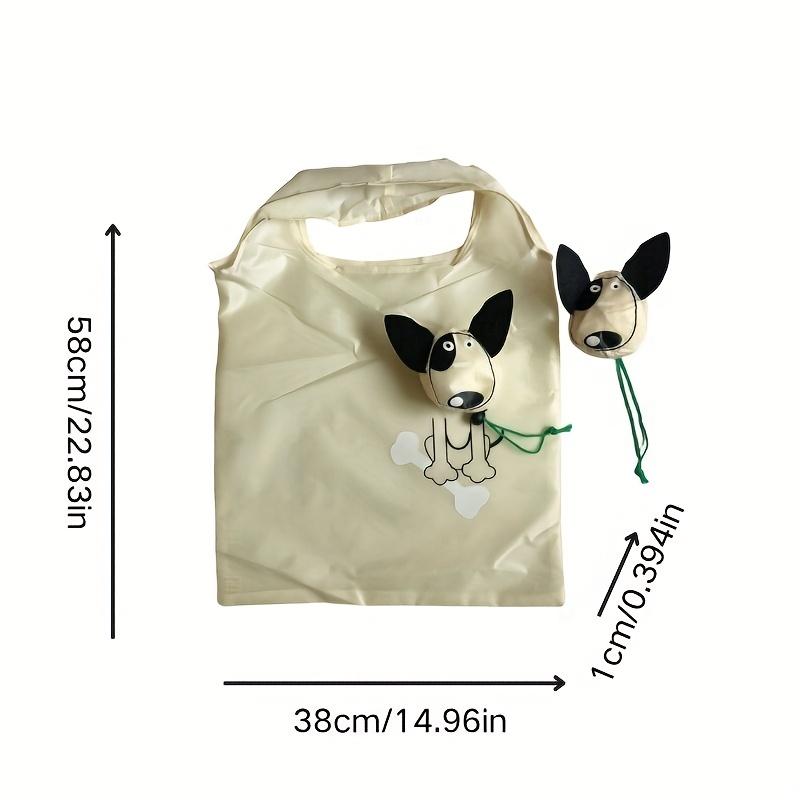 Shopping Must-have Instagram Style Simple Cartoon Animal Foldable Shopping Bag, Lightweight and Large Capacity Tote Bag
