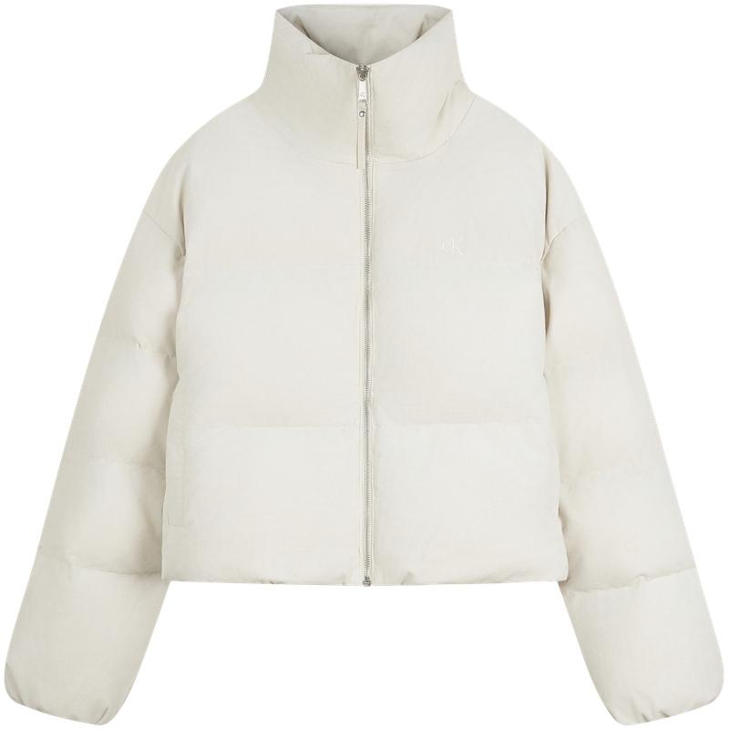 

Calvin Klein Вельветовая винтажная короткая куртка-пуховик со стойкой для женщин 47D582G