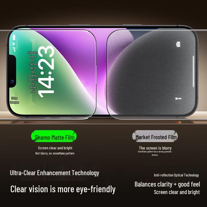 Shine Armor Matt Anti-Fingerabdruck Gehärtetes Glas Displayschutz (2er-Pack)