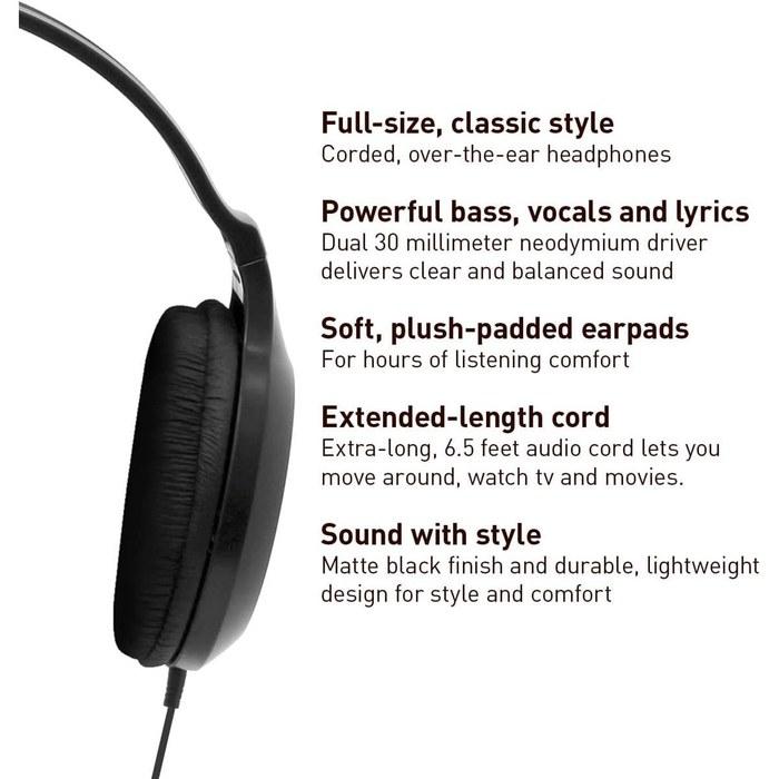 Panasonic RP-HT161-K Headphones Matte Black (1 Pack)