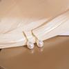 New Water Drop Pearl Pendant Earrings Irregular Slim Fit Imitation Pearl Pendant Earrings