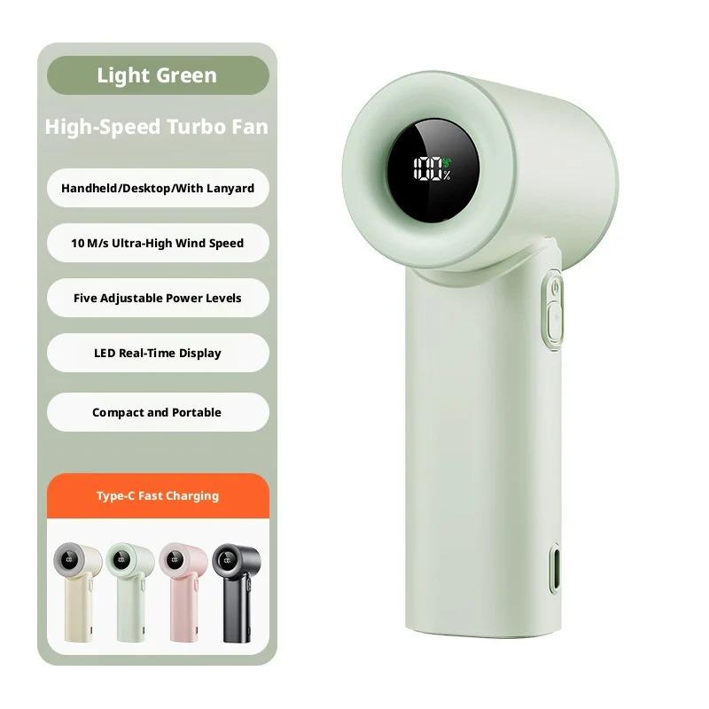 Xiaomi Mini Portable Handheld Fan High-Speed USB Charging Silent Air Calculator Fan for Travel Outdoor Activities Personal Use