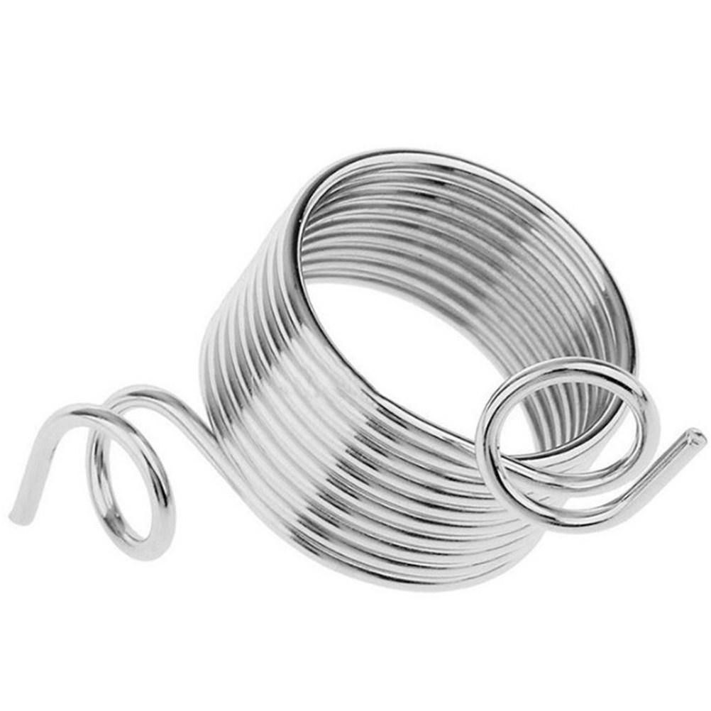 10Pcs Stainless Steel Metal Yarn Guide Ring Knitting Thimble Wool Weaving Tool Knitting Crochet 19Mm Silver Metal Yarn Guide