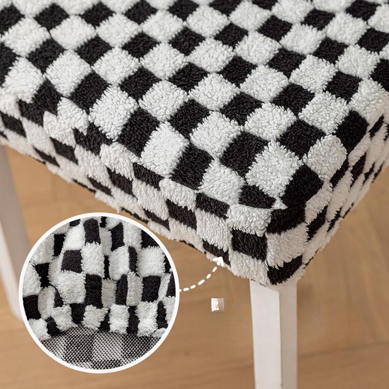 Mystical Modern Simple Chair Cover Dining Room Bedroom Home Dining Chair Cover Elastic Chair Cover Comfortable Cotton Wool Half-section Chair Cover