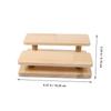 LEDMOMO Multi-Purpose Wooden Display Stand, Tiered, for Collectibles, Figures, Jewelry, Toy Models, and Cake Stands