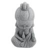Miniature Stone Guan Yin Buddha Statue for Zen Garden Outdoor Home Decor Small Sculpture Asian Decor Praying Figure Peaceful