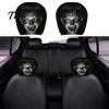 Fashionable Car Interior Decor 2Pcs Halloween Headrest Covers, Creepy Ghost Face Seat Durable Protector Protector, Breathable Auto for SUV Truck