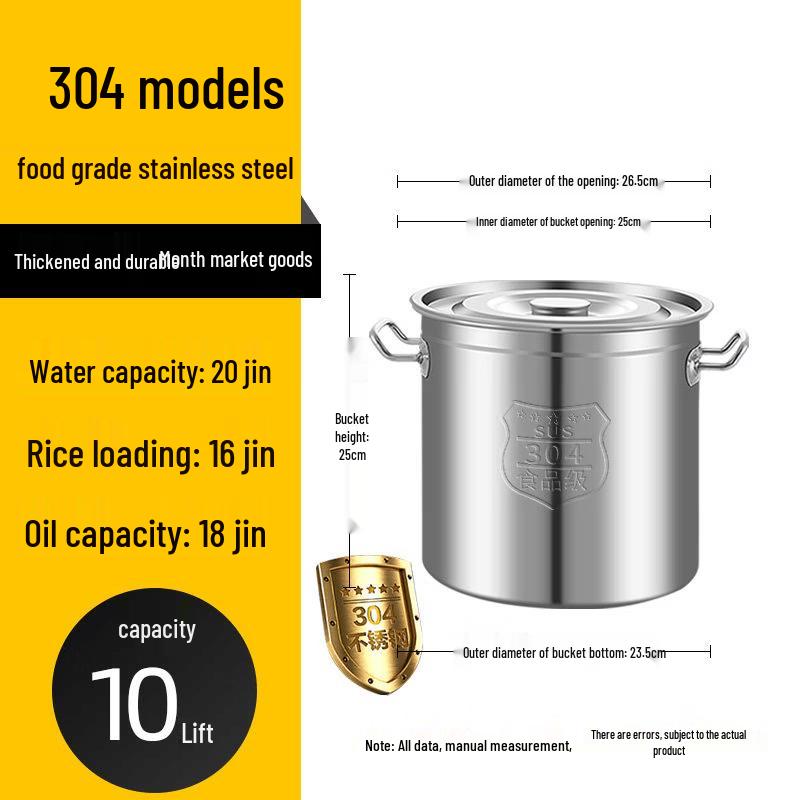 JPHZNB Thickened 304 Food-Grade Stainless Steel Pot Set