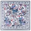 POBING Silk Scarf Women Large Shawls Horse Print Stoles Square Bandana Luxury Kerchief Big Hijab Scarf Female Foulards 130CM