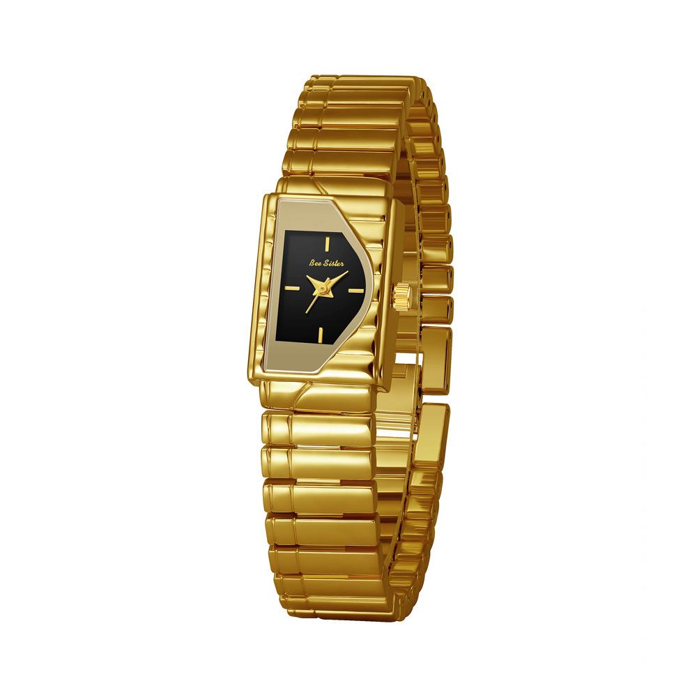 Light Luxury Retro Quartz Watch for Women with Square Piano Dial and Waterproof Original Watches Paired with Dress