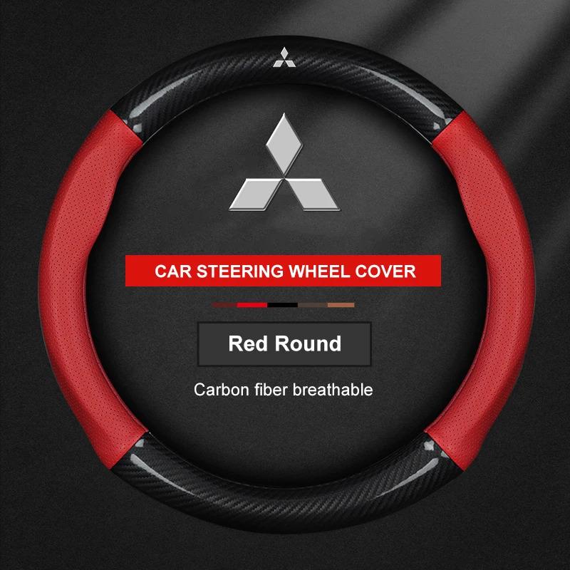 Rvcr3 For Mitsubishi Outlander Pajero Asx Colt Lancer EX Evolution X L200 Triton RALLIART Delica Eclipse Car Steering Wheel Cover