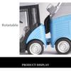 Alloy Sweeper Model Diecast Road Cleaning Refuse Bin Classification Sanitation Vehicles Car Model Sound and Light Kids Gifts