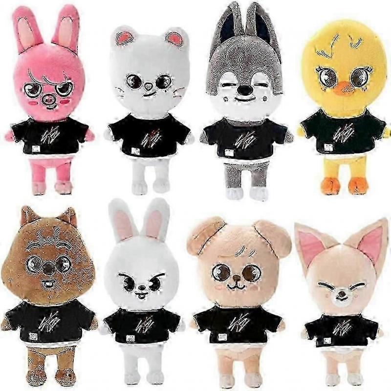 Stray Kids SKZOO White Cat Plush Toy 20.8cm Soft Stuffed Animal Cute Doll for Kids Birthday Gift