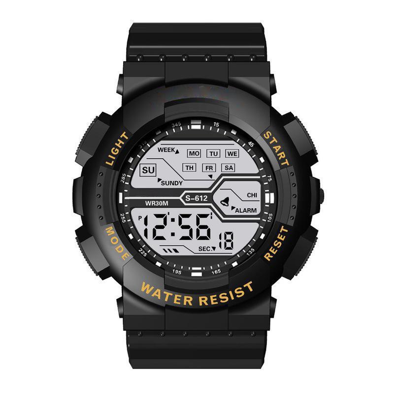 Outdoor multifunctional drop-resistant King Kong electronic men's and women's electronic watch, luminous sports, waterproof student electronic watch