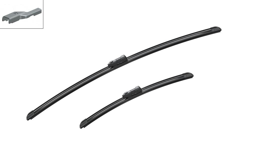 BOSCH Flat Wiper Blade for Imported Aero Twin Models A143S Cars, Only, 650/380mm,